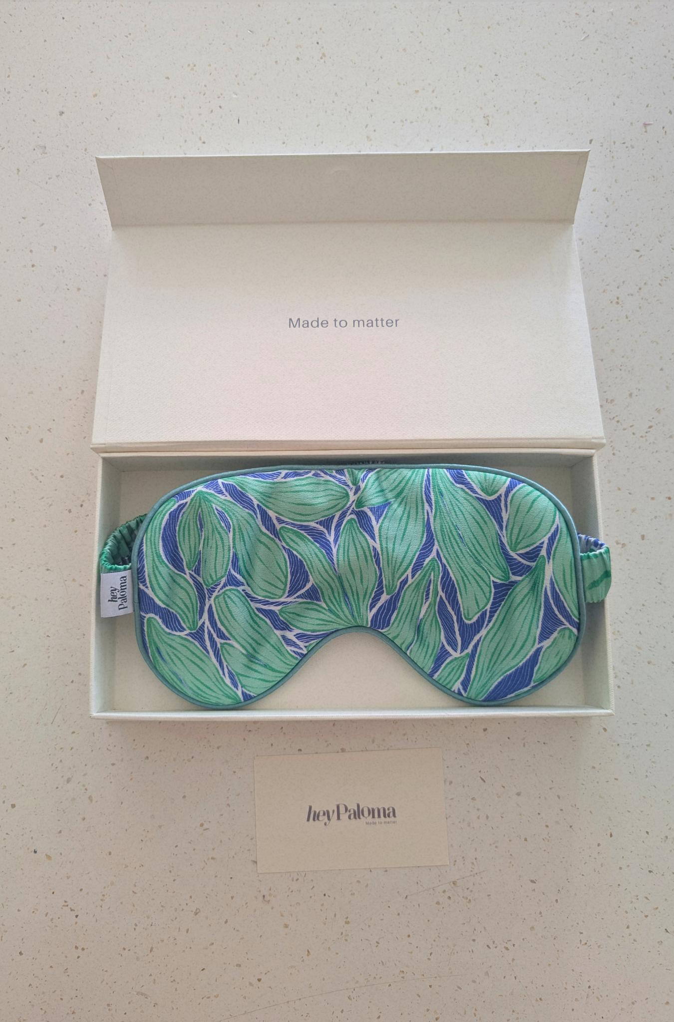 Santorini Silk Eye Mask
