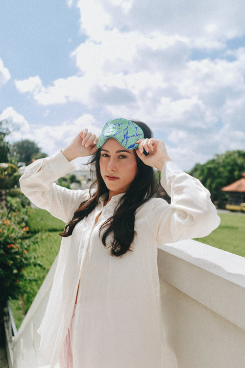 Santorini Silk Eye Mask