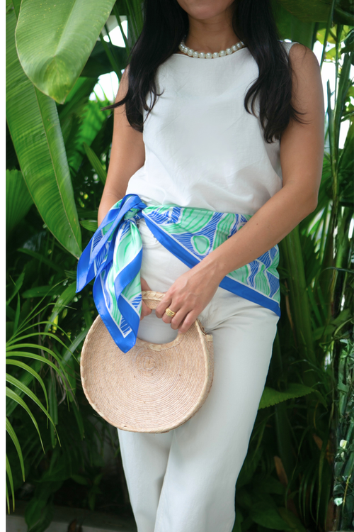 Santorini Silk Scarf